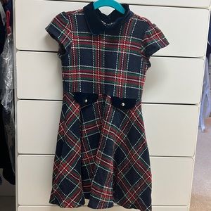 Janie and Jack holiday dress with velvet collar